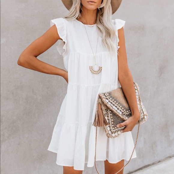 After Market Dresses & Skirts - EAST COAST POCKETED TIERED BABYDOLL DRESS